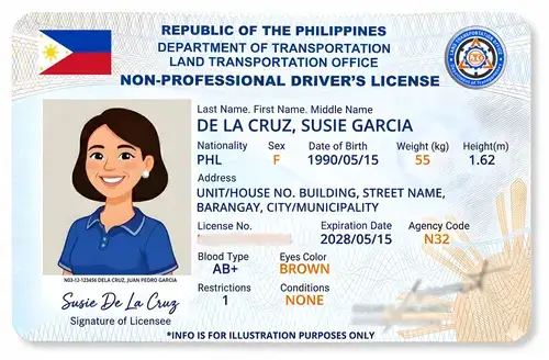 Valid ID sample